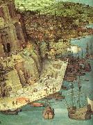 Pieter Bruegel detalj fran babels torn Sweden oil painting artist